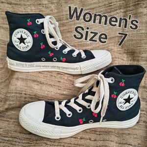 Converse Womens Cherry High Top Sneakers Chuck Taylor All Stars